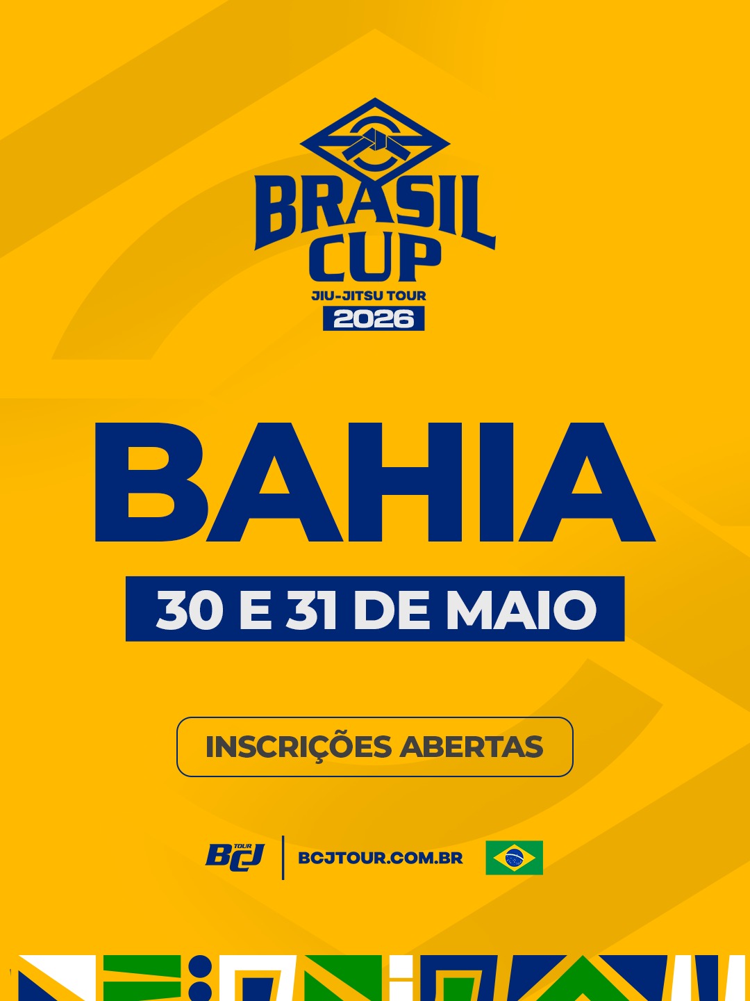 Cartaz oficial — Brasil Cup Jiu-Jitsu Tour 2026 — Bahia