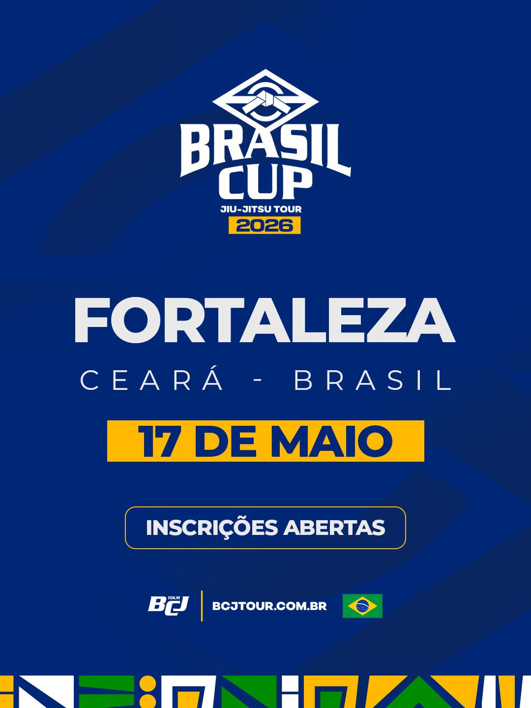 Cartaz oficial — Brasil Cup Jiu-Jitsu Tour 2026 — Fortaleza