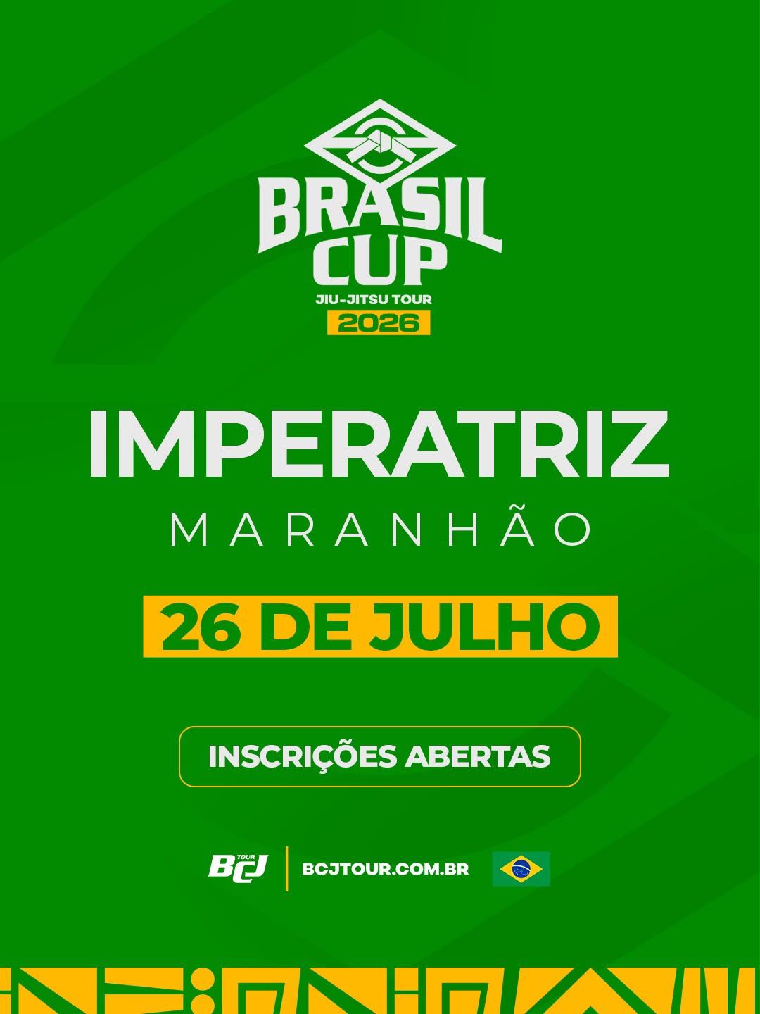 Cartaz oficial — Brasil Cup Jiu-Jitsu Tour 2026 — Imperatriz