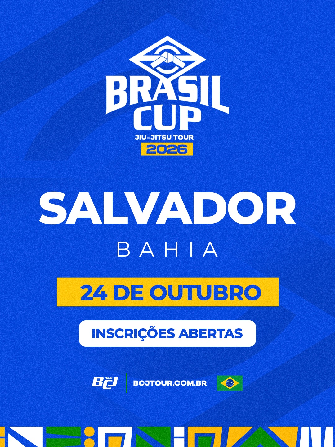 Cartaz oficial — Brasil Cup Jiu-Jitsu Tour 2026 — Salvador